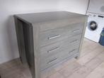 Grijze commode, type Dover van TWF, Ophalen, Gebruikt, 50 tot 70 cm, 100 cm of meer