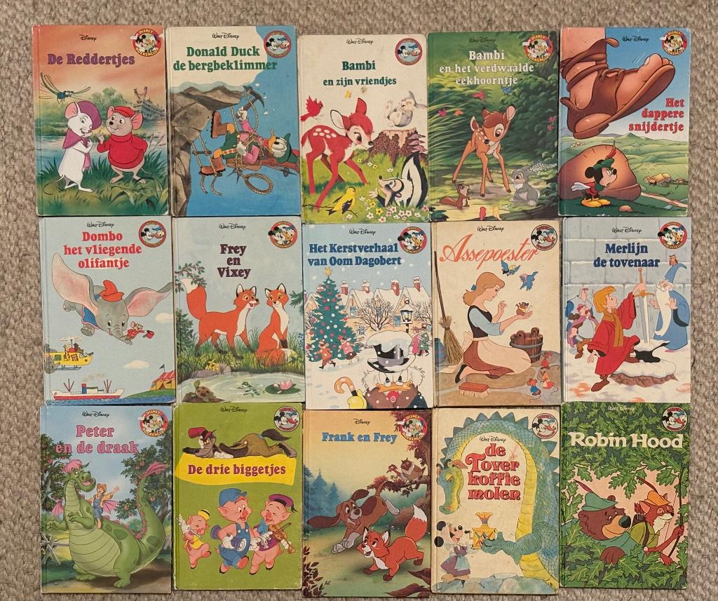 Verzameling van 15 Vintage Disney Boeken (Disney Boekenclub), Boeken, Ophalen of Verzenden, Zo goed als nieuw, Sprookjes, Disney