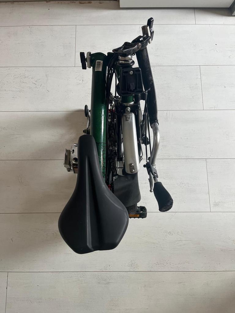 Brompton vouwfiets met bijpassende fietstassen, Ophalen, Gebruikt, Brompton, 16 tot 18 inch
