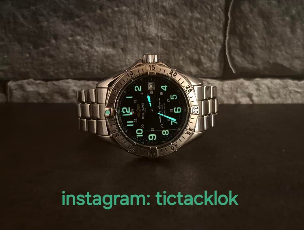 Breitling Superocean 41mm Automaat watch only, Staal, Gebruikt, Staal, Breitling