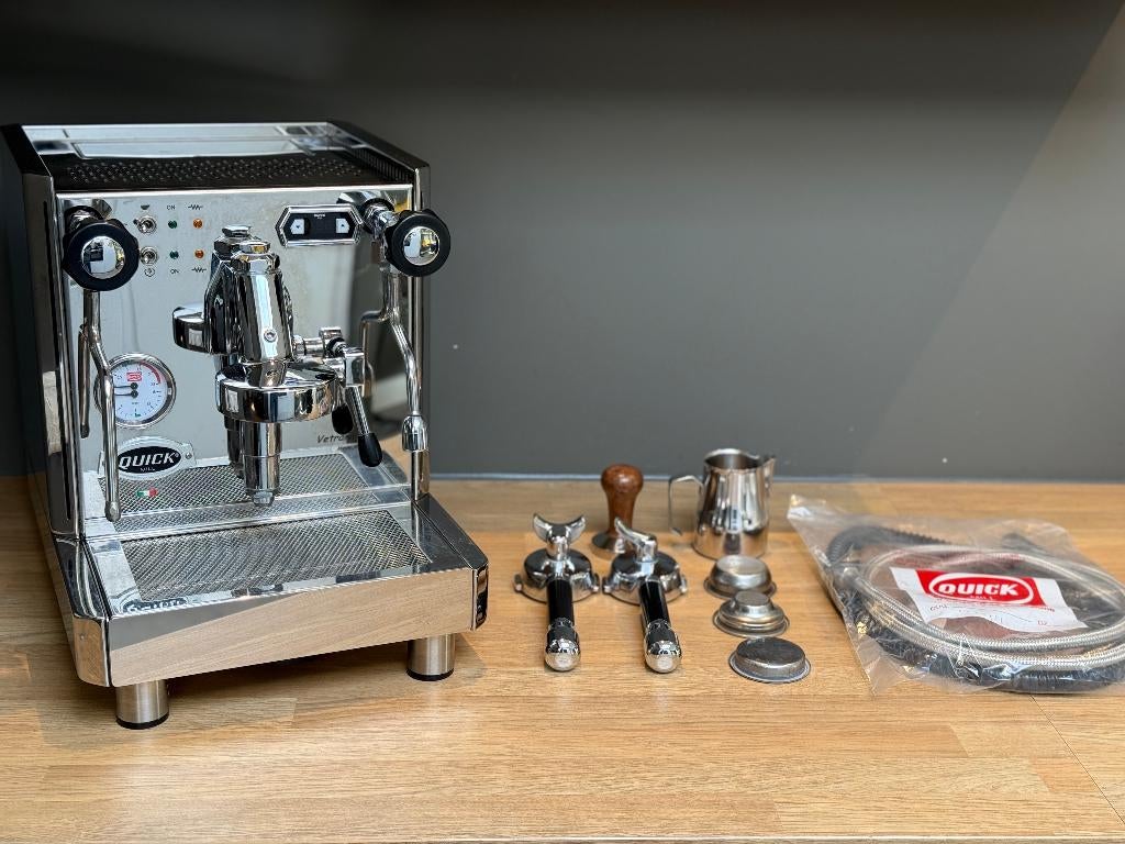 Quickmill New Vetrano 2B 995, Garantie, Espresso apparaat, 10 kopjes of meer, Afneembaar waterreservoir, Gebruikt