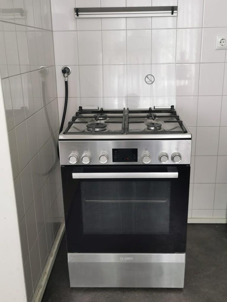 Bosch fornuis HGD745255N – gas + elektrische oven, Ophalen, Gebruikt, Oven, 60 cm of meer