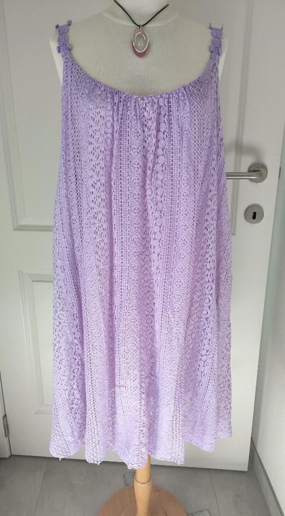 Nieuwe lila jurk, Maat 46/48 (XL) of groter, Nieuw, Ophalen of Verzenden, Knielengte