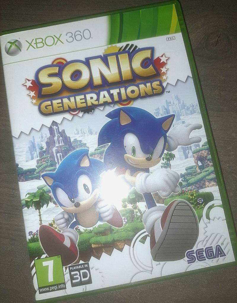 Sonic the hedgehog generations xbox 360 z.g.a.n., 1 speler, Ophalen of Verzenden, Zo goed als nieuw, Platform