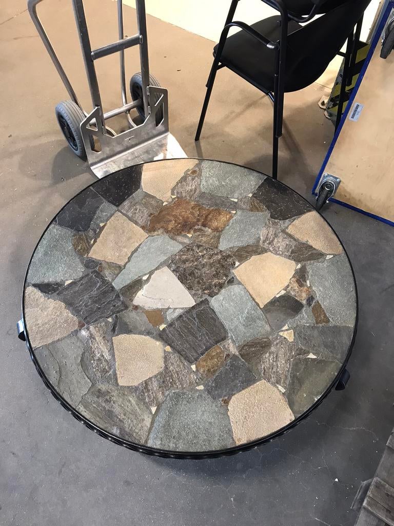 Prachtige salontafel van natuursteen vintage, F, X, G, T