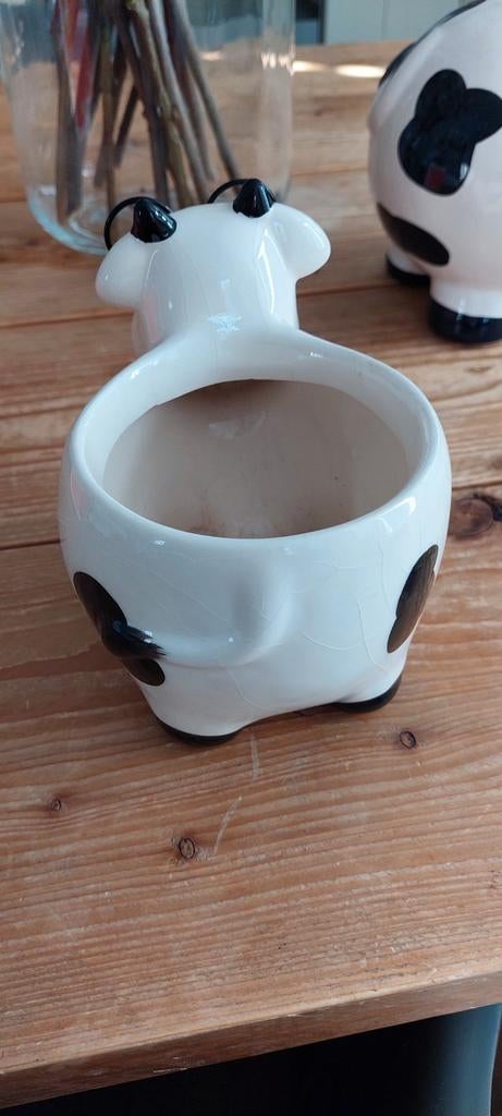 Koeien spaarpot en bloempot, Ophalen of Verzenden, Zo goed als nieuw