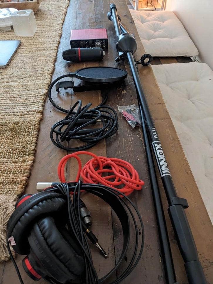 MOET VANDAAG WEG - Focusrite Scarlett Studio Set, Muziek en Instrumenten, Microfoons, Zo goed als nieuw, Studiomicrofoon, Ophalen of Verzenden