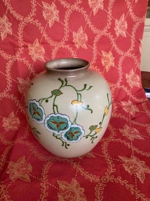 Plateel Vaas, Schoonhoven, gesigneerd Salubra, Antiek en Kunst, Ophalen