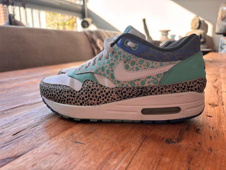 Nike air max 1 mint safari / 37,5, Kleding | Dames, Schoenen, Zo goed als nieuw, Sneakers of Gympen, Groen, Ophalen