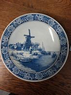 Delfts Blauw sierbord 'Bevroren Rivier' Royal Goedewaagen, Ophalen of Verzenden