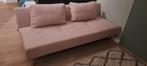 Slaapbank roze, Ophalen, Zo goed als nieuw, 190 cm of minder, 100 cm