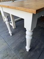 Brocante Grote Houten Eettafel - Sfeervol & Robuust 220x90, Ophalen, Gebruikt, 200 cm of meer, 50 tot 100 cm