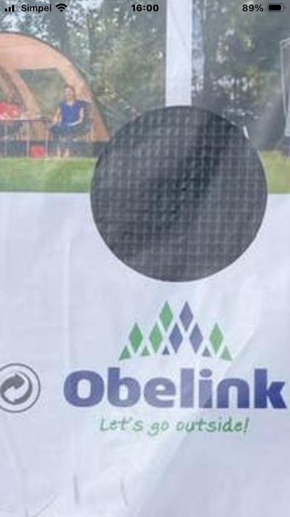 Nieuw Obelink Tenttapijt Grijs 2.5M x 4M, Ophalen, Nieuw