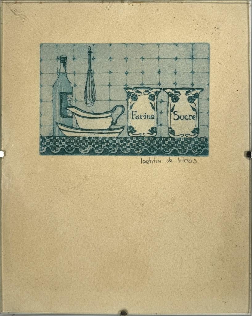1155. Kleurenets, Laetitia de Haas – Stilleven, 20e eeuw, Antiek en Kunst, Ophalen of Verzenden