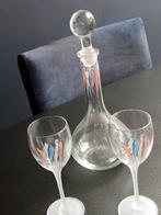 2 Glazen met karaf Corry Ammerlaan, Ophalen of Verzenden