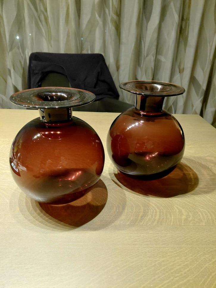 SATURNUS VAZEN - NANNY STILL VOOR RIIHIMAEN LASI - FINLAND, Antiek en Kunst, Antiek | Glas en Kristal, Ophalen of Verzenden