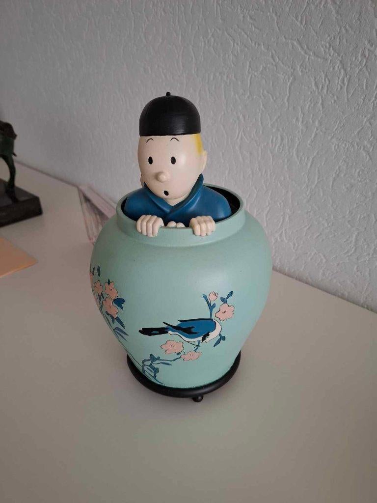 kuifje de blauwe lotus eerste druk 1946, Boeken, Gelezen, Eén stripboek, Ophalen of Verzenden, Hergé