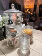 Riviera  maison stapelpotten Glass, Huis en Inrichting, Woonaccessoires | Etagères, Ophalen of Verzenden, Zo goed als nieuw
