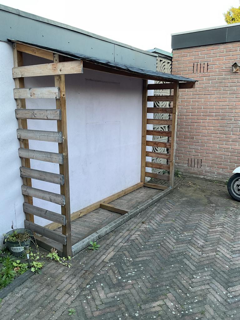 Hout opslag - Houthok, Ophalen, Gebruikt, Hout, Containerberging