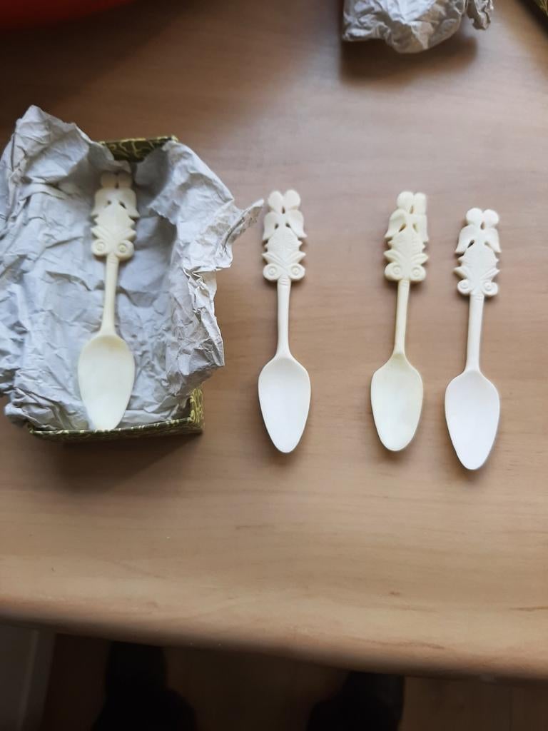 Antieke handgesneden lepeltjes, Antiek en Kunst, Ophalen