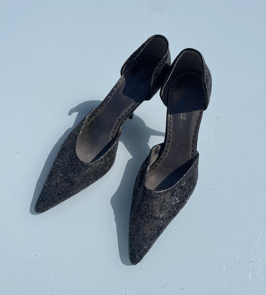 Zwarte Gala pump naaldhak glitter Graceland, Pumps, Zwart, Ophalen of Verzenden, Graceland