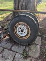 Twee aanhanger velgen plus band, Auto diversen, Aanhangwagen-onderdelen, Ophalen, Gebruikt
