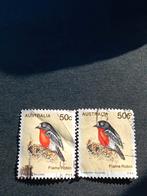 Australische postzegels - Flame Robin (50c), Ophalen of Verzenden, Gestempeld, Dier of Natuur