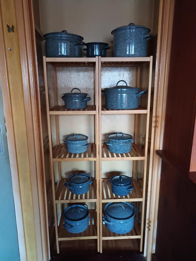 emaille pannen, Ophalen