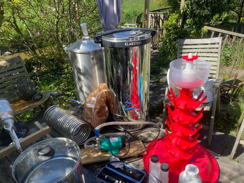 Klarstein Bierbrouwketel en Gistvat Set, klimaatkast etc etc, Ophalen, Gebruikt