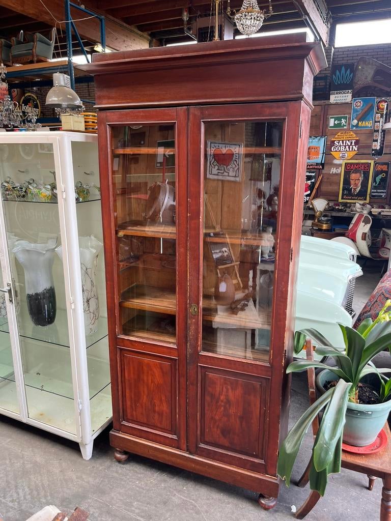 Fraaie antieke buffetkast, keukenkast, Ophalen, 100 tot 150 cm, 200 cm of meer, X