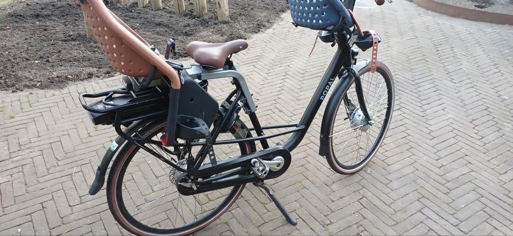 Nette Popal elektrische mamafiets met 2 kinderstoeltjes!, Fietsen en Brommers, Ophalen of Verzenden, Overige merken