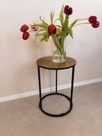 Bijzettafel- tafeltje- goud- zwart, Huis en Inrichting, Woonaccessoires | Zuilen en Pilaren, Ophalen, Gebruikt