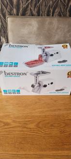 Bestron Elektrische Vleesmolen 1000W met 3 maalschijven, Ophalen of Verzenden, Zo goed als nieuw