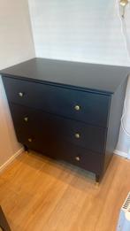 Commode zwart goud Bopita, Ophalen, 50 tot 70 cm, 90 tot 105 cm, 100 cm of meer