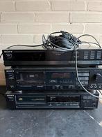 Sony Stereo Set - Tuner, Cassettedeck, CD-speler, Audio, Tv en Foto, Stereo-sets, Ophalen, Gebruikt, Cassettedeck, Losse componenten