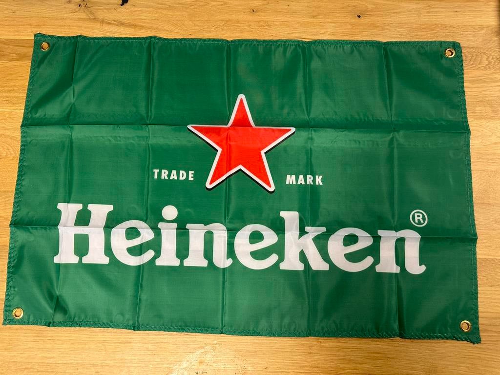 Heineken Bier vlag kroeg vlag bar, Diversen, Vlaggen en Wimpels, Ophalen of Verzenden, Nieuw