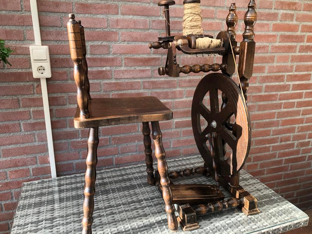 Spinnenwiel, Ophalen, Gebruikt