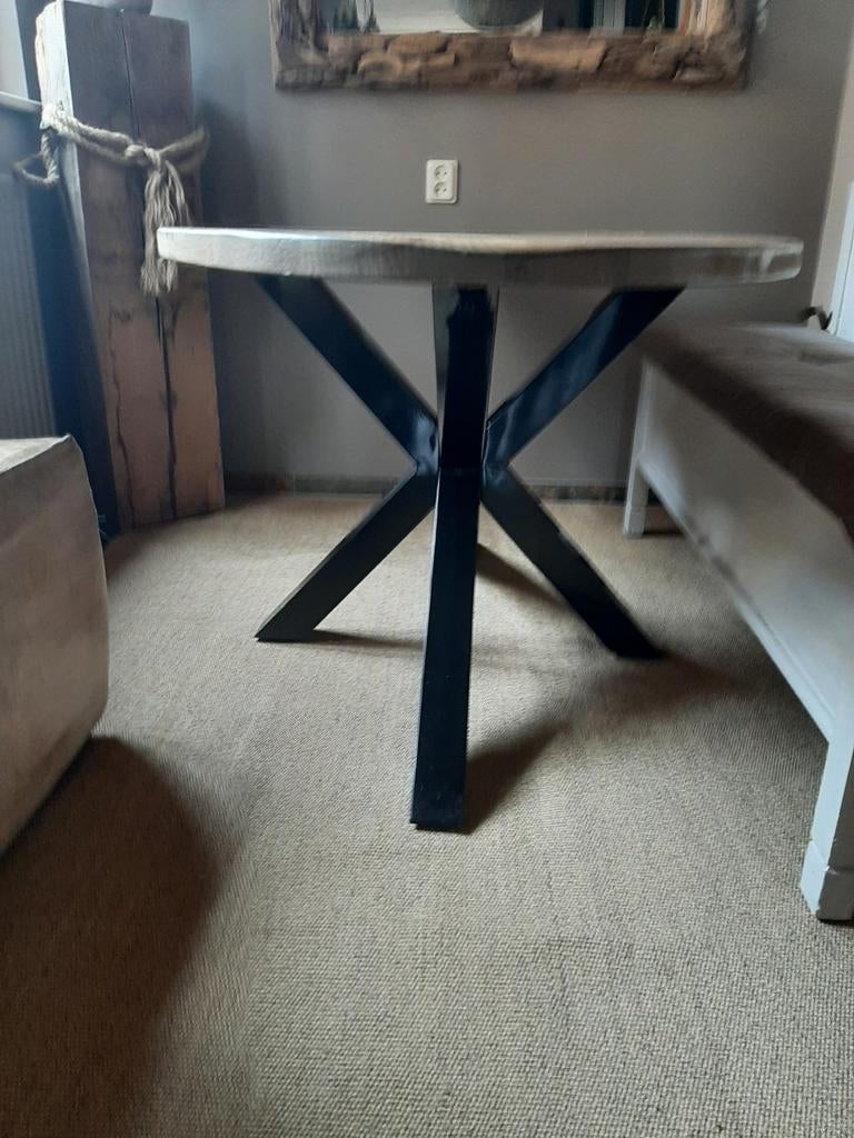 Prachtige ovalen eetkamer tafel, Ophalen, 50 tot 100 cm, Zo goed als nieuw, 150 tot 200 cm