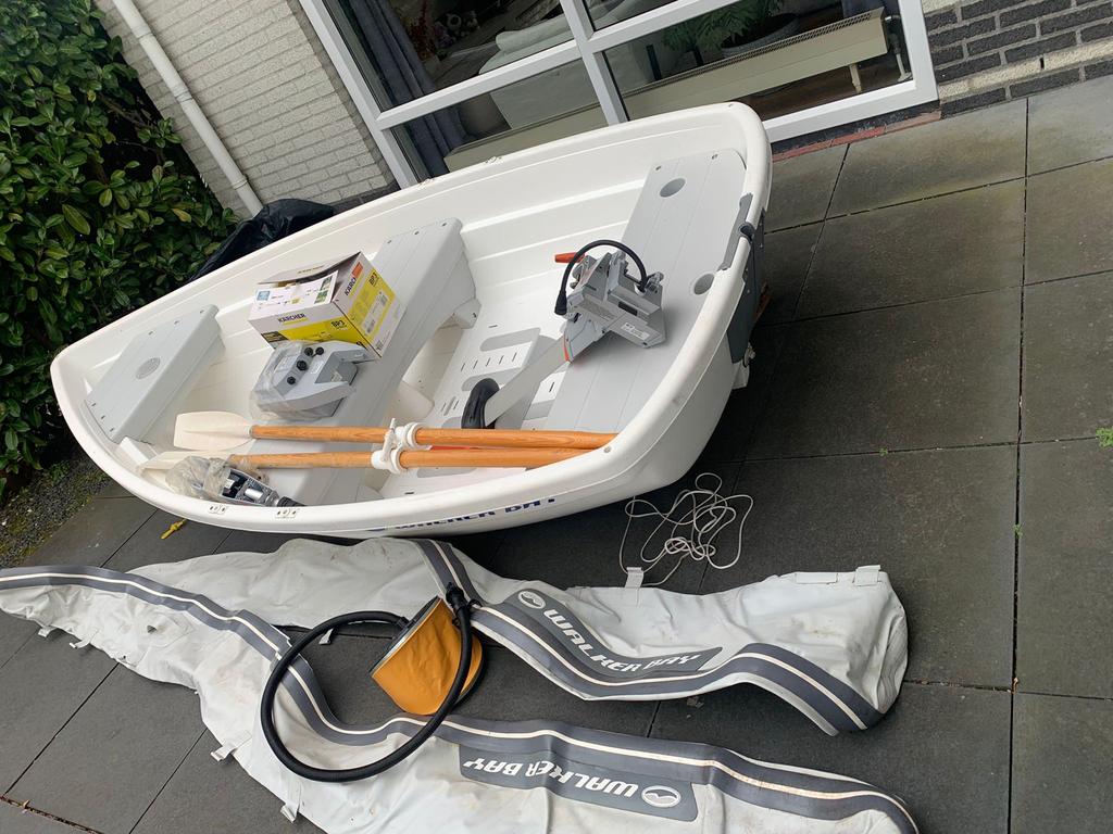Complete Walker Bay boot met Torqeedo elektrische motor, Ophalen, Gebruikt, Overige materialen, Met motor