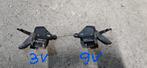 Shimano Acera duimschakelaars 3v en 9v, set in goede staat., Fietsen en Brommers, Fietsonderdelen, Ophalen of Verzenden, Zo goed als nieuw