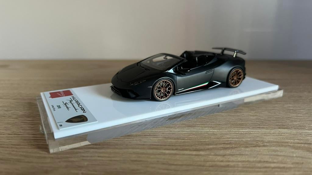 1:43 Make Up Lamborghini Huracan Performante Matt black, Hobby en Vrije tijd, Modelauto's | 1:43, Ophalen of Verzenden, Nieuw