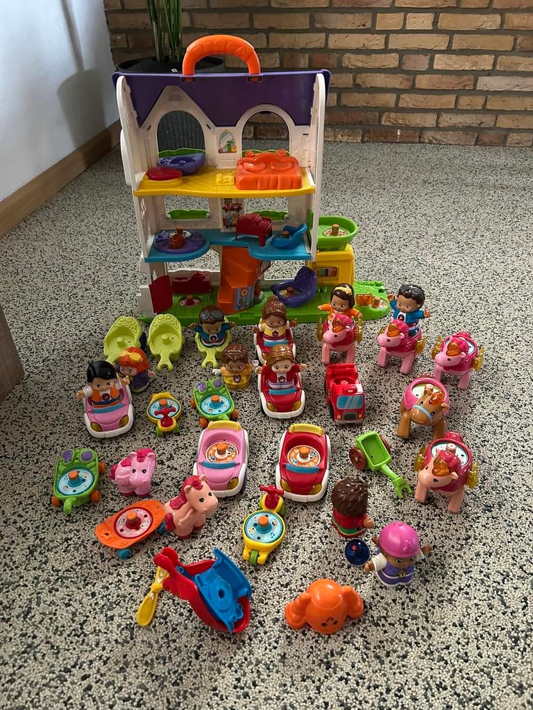 V-tech huis met heel veel vrolijke vriendjes, Ophalen, Gebruikt