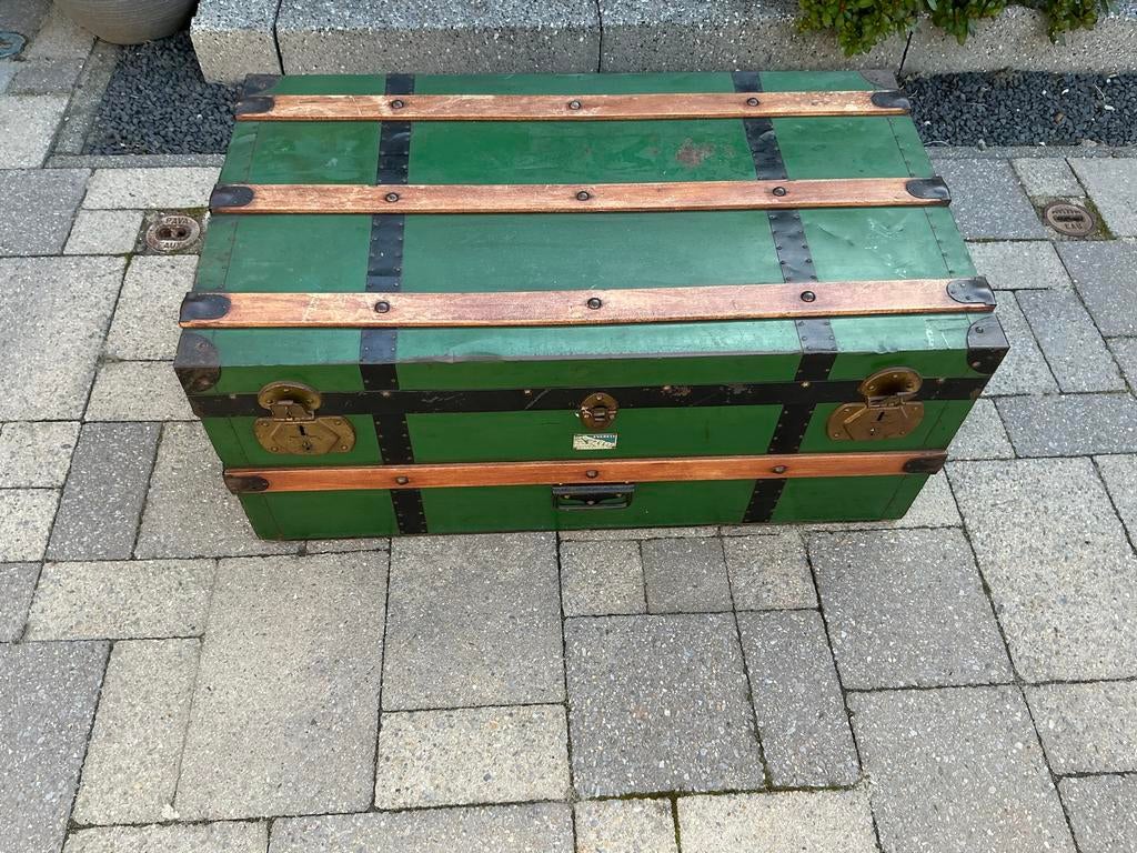 Everest scheepskost / hutkoffer, Sieraden, Tassen en Uiterlijk, Koffers, Overige materialen, Gebruikt, 45 tot 55 cm, Slot