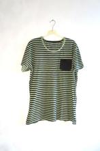 T-Shirt Streep Groen Zwart Stangata mt M (G49), Stangata, Maat 48/50 (M), Zwart, Ophalen of Verzenden