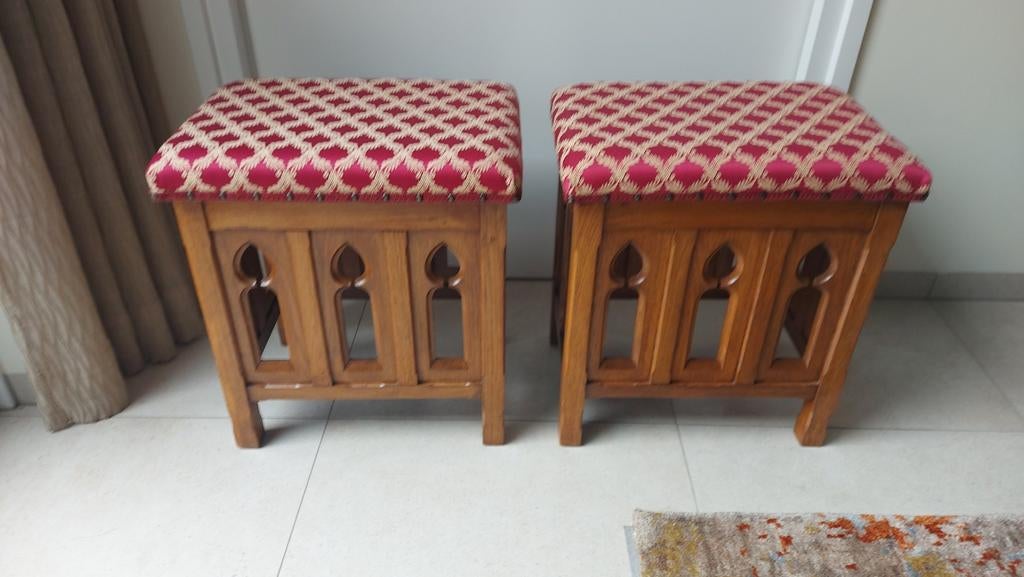 Misdienaarskrukjes, eiken 47x33x50, Ophalen