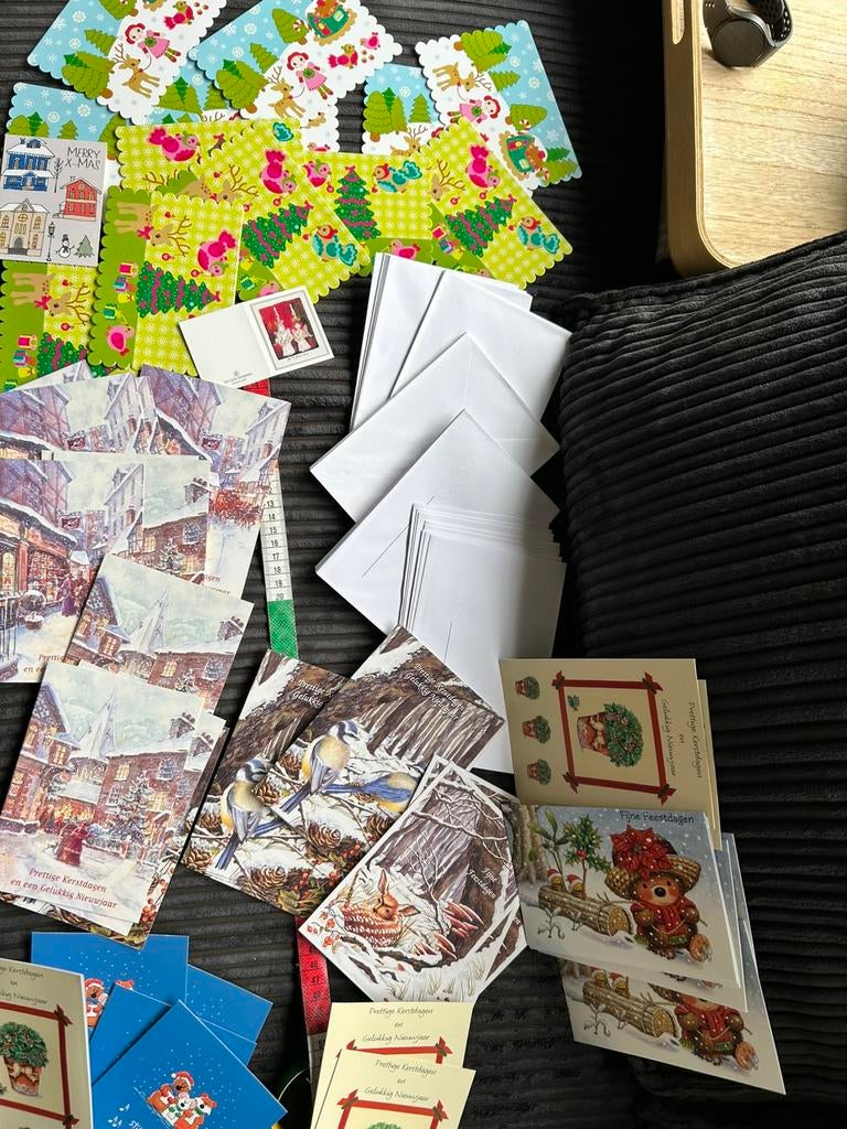 Aantal Kerstkaarten allerlei, Ophalen of Verzenden, Zo goed als nieuw