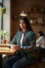 Geborduurd velvet Suzani jasje, Kleding | Dames, Ophalen of Verzenden, Nieuw, Blauw