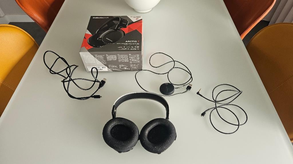 SteelSeries Arctis 7 headset  nieuwe oorpads - gebruikt, Ophalen, Gebruikt, Steelseries Arctis, Draadloos