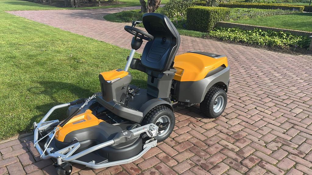 Stiga park 500W 110cm maaidek, Tuin en Terras, Zitmaaiers, Zo goed als nieuw, 90 tot 120 cm, Elektrische starter, Ophalen
