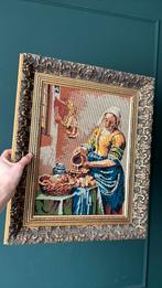 Borduur schilderij gouden lijst, Ophalen